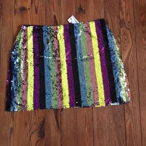 Sequin Mini Skirt